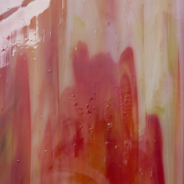 Mississipi River Glass 7022 S Blanc orange vert semi-translucide