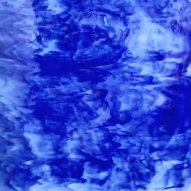 Mississipi River Glass 5009 S Blanc bleu foncé opaque