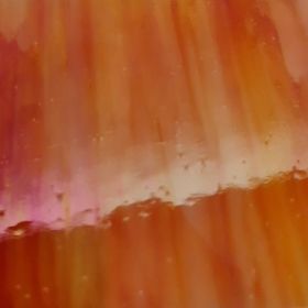 Mississipi River Glass 7002 S Rouge orange blanc opaque