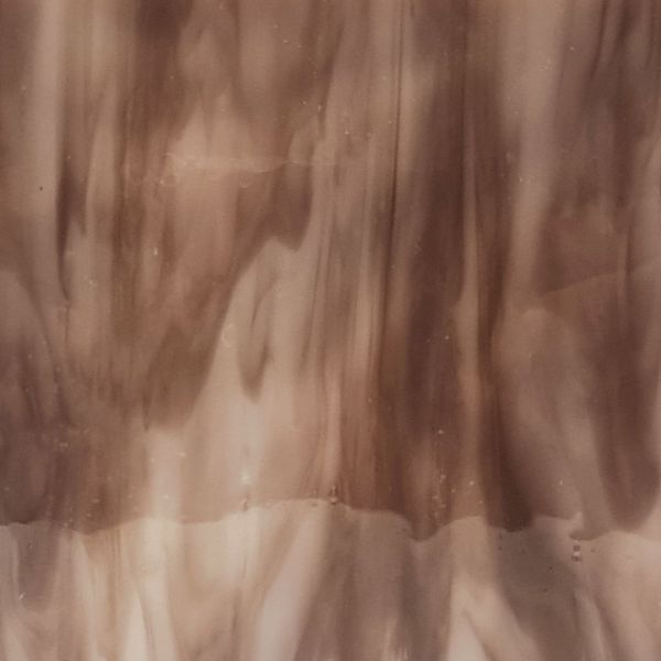 Mississipi River Glass 7091 R Marron foncé bleu blanc opaque texturé