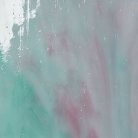 Mississipi River Glass 7006 S Turquoise blanc rouge rose opaque