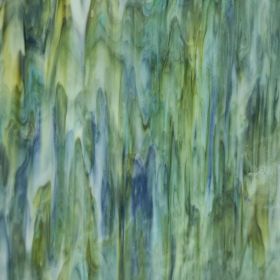 Mississipi River Glass 7117 S Vert jaune bleu opaque