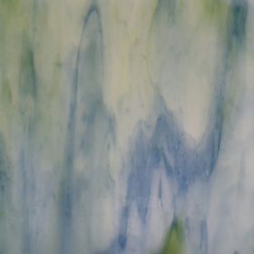 Mississipi River Glass 7011 S Bleu vert banc opaque