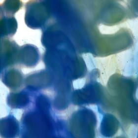 Mississipi River Glass 7030 M Vert blanc bleu opaque