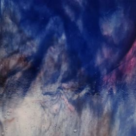 Mississipi River Glass 5007 S Bleu marron blanc opaque