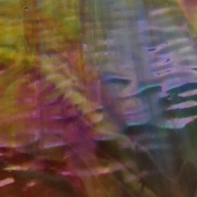 Mississipi River Glass 7097 IR Rouge jaune turquoise opaque irisé