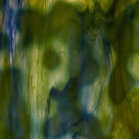 Mississipi River Glass 7031 M Bleu jaune blanc opaque