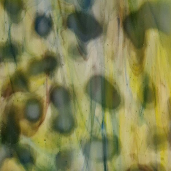 Mississipi River Glass 7042 M Vert jaune blanc bleu semi-translucide