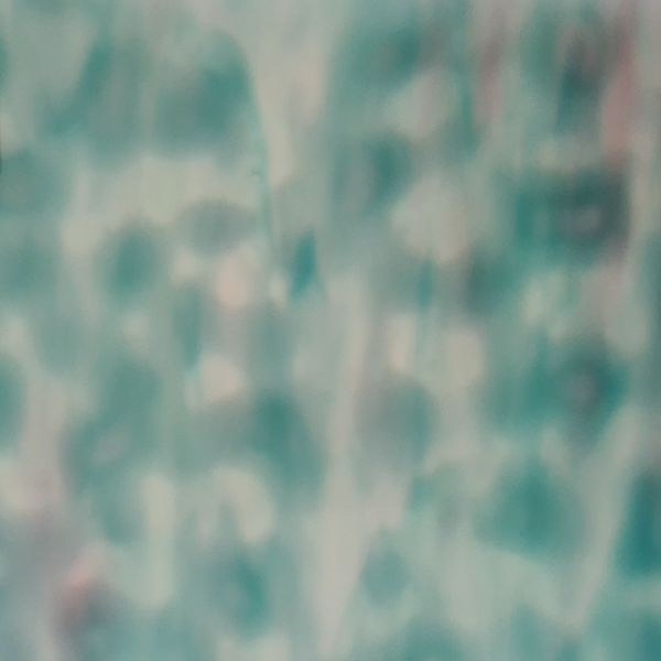 Mississipi River Glass 7034 M Turquoise blanc violet semi-translucide