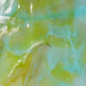 Mississipi River Glass 4012 S Vert mousse turquoise marron semi-translucide