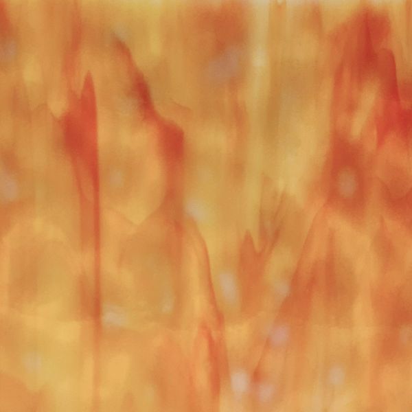 Mississipi River Glass 1017 M Orange blanc rouge semi-translucide