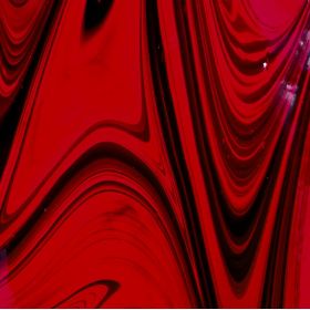 Oceanside Fusers Reserve 97 Ember Rouge cerise transparent avec opal