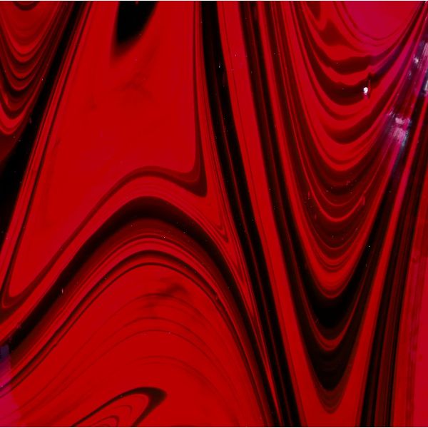 Oceanside Fusers Reserve 97 Ember Rouge cerise transparent avec opal