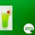 Oceanside Happy Hour Midori Sour Vert intense transparent