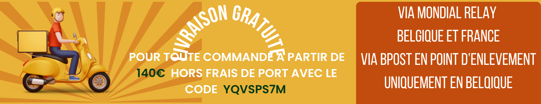 Livraison gratuite 140€